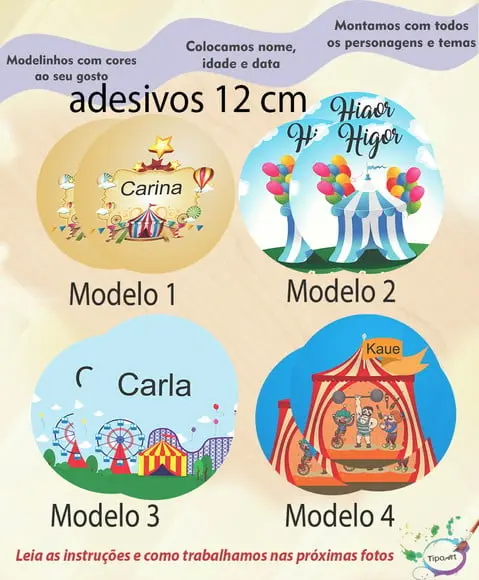 Adesivo 12 Cm-circo
