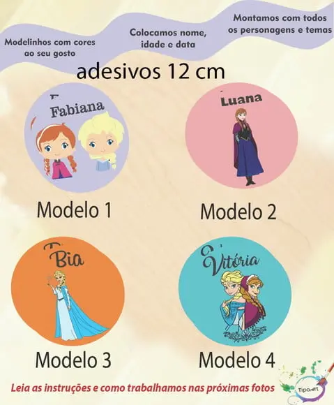 Adesivo 12 Cm-frozen