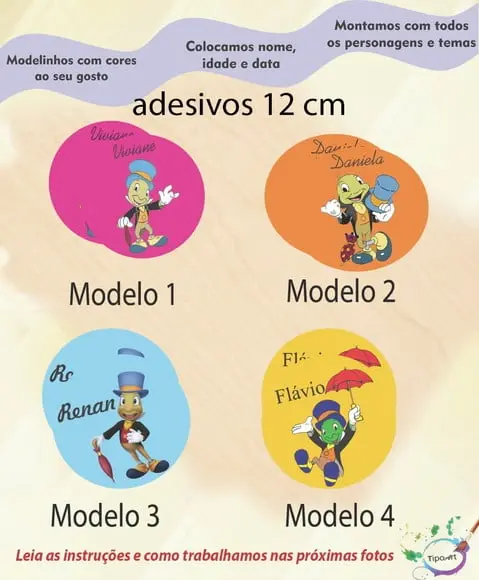 Adesivo 12 Cm-grilo Falante
