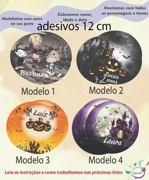 Adesivo 12 Cm-halloween#1