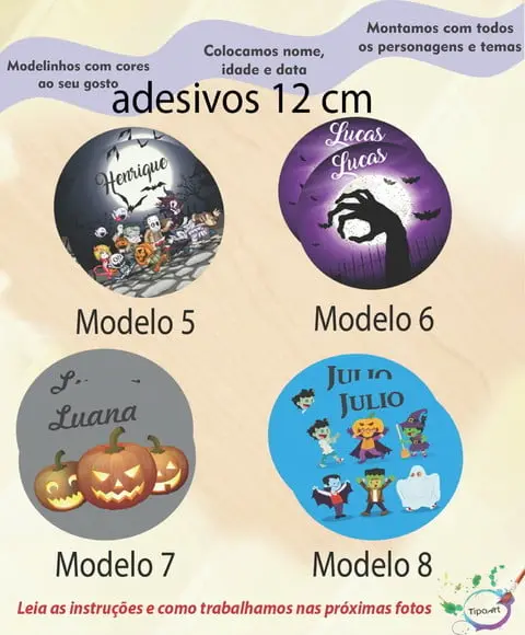 Adesivo 12 Cm-halloween#2