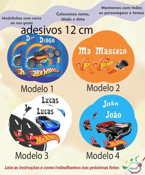 Adesivo 12 Cm-hot Whells