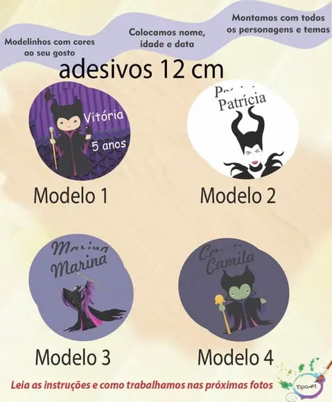 Adesivo 12 Cm-malevola