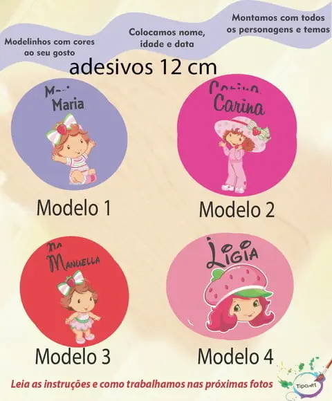 Adesivo 12 Cm-moranguinho