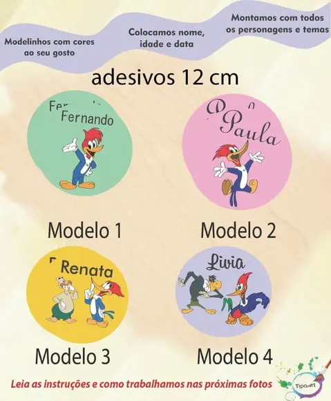 Adesivo 12 Cm-pica Pau