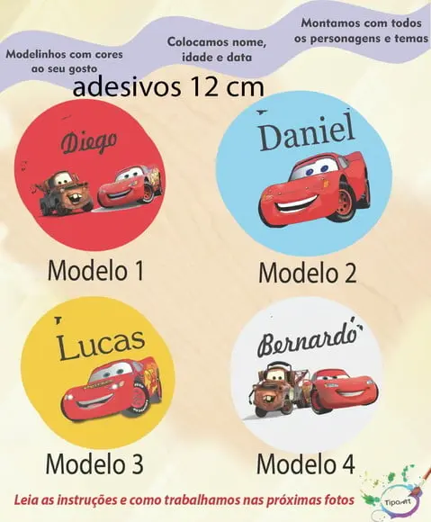 Adesivo 12 Cm-relampago