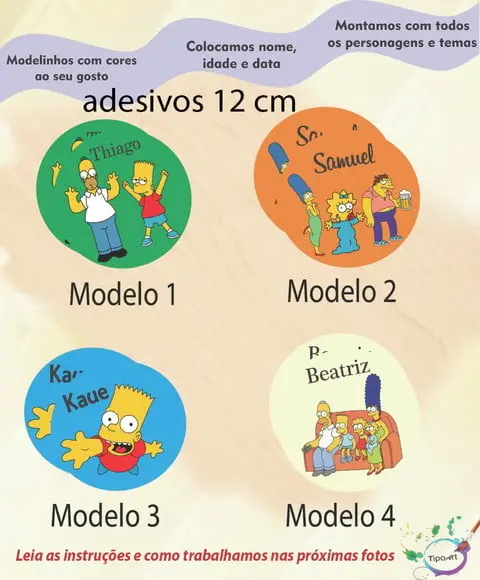Adesivo 12 Cm-simpson