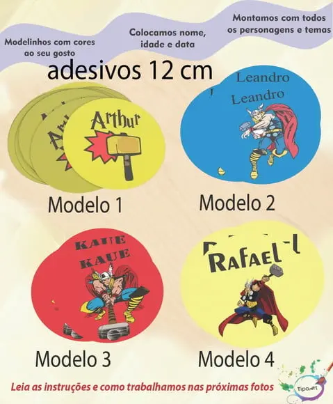 Adesivo 12 Cm-thor