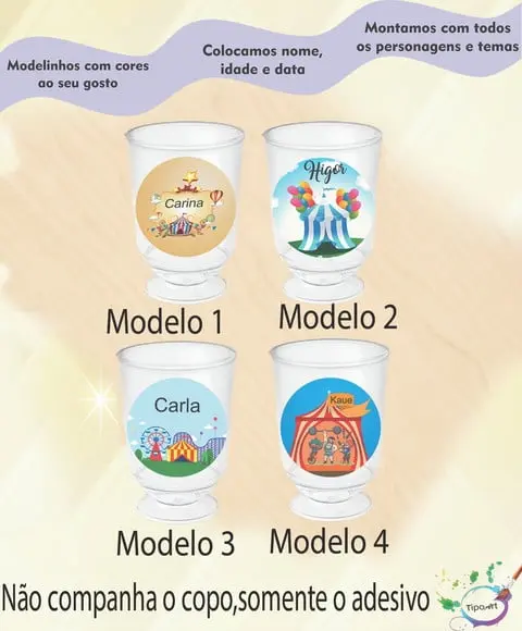 Adesivo 3,5 Cm- Circo
