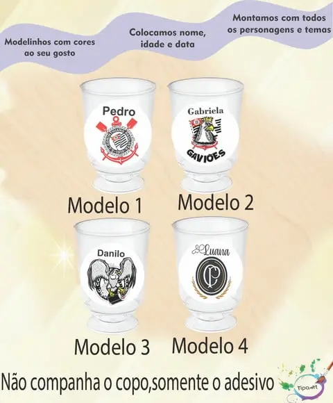 Adesivo 3,5 Cm- Timão