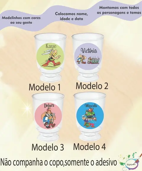 Adesivo 3,5 Cm-asterix