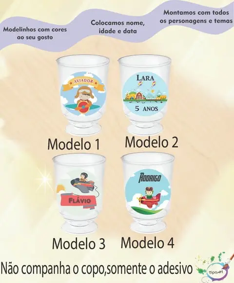 Adesivo 3,5 Cm-aviador