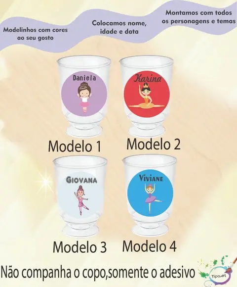 Adesivo 3,5 Cm-bailarina