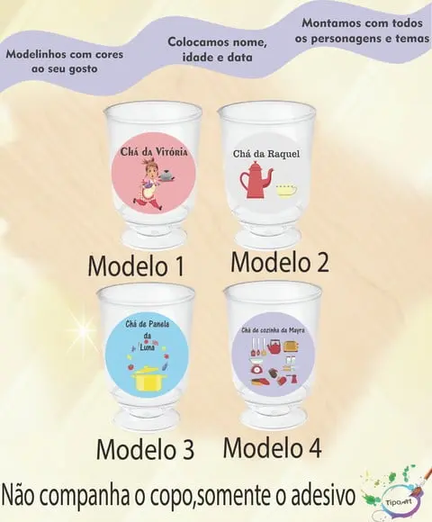 Adesivo 3,5 Cm-chá de Cozinha/panela