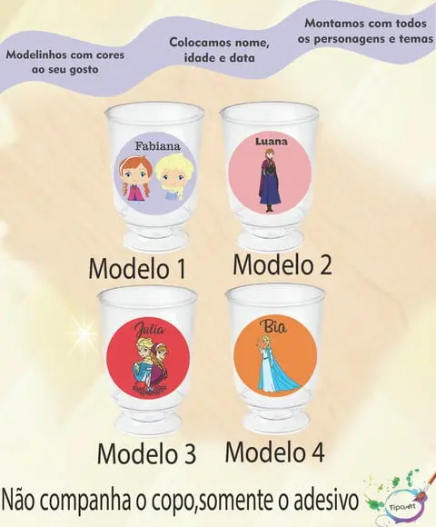 Adesivo 3,5 Cm-frozen