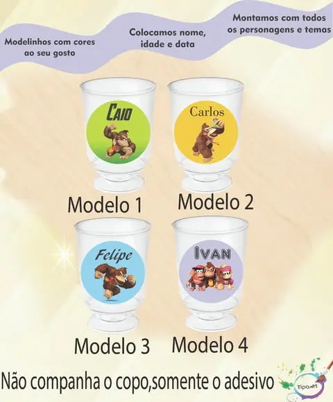Adesivo 3,5 Cm-donkey Kong