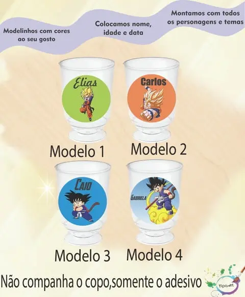 Adesivo 3,5 Cm-goku