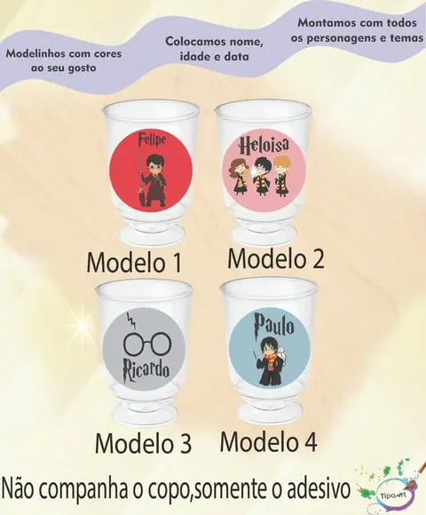 Adesivo 3,5 Cm-harry Potter-modelo 2