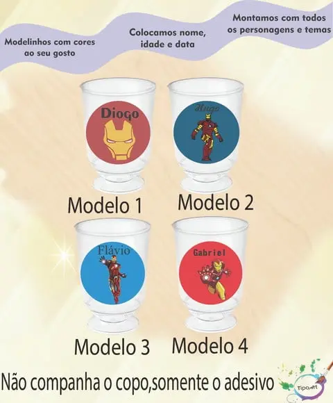 Adesivo 3,5 Cm-homem de Ferro