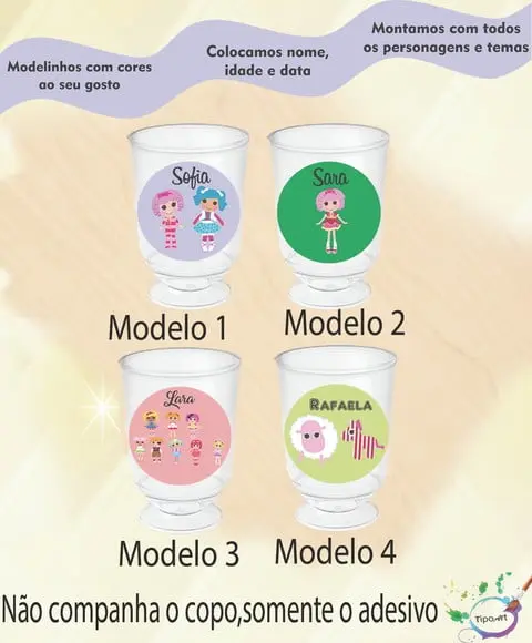 Adesivo 3,5 Cm-lalaloopsy