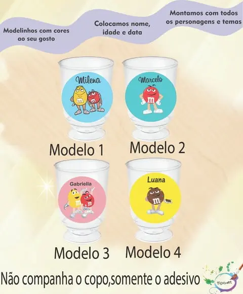 Adesivo 3,5 Cm-m&m
