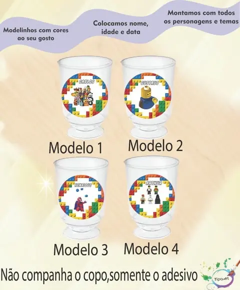Adesivo 3,5 Cm-lego