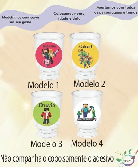 Adesivo 3,5 Cm-minecraft