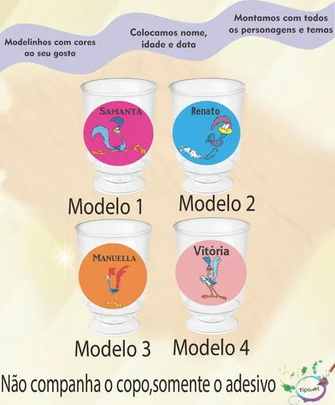 Adesivo 3,5 Cm-papaleguas