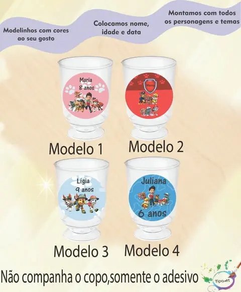 Adesivo 3,5 Cm-patrulha Canina