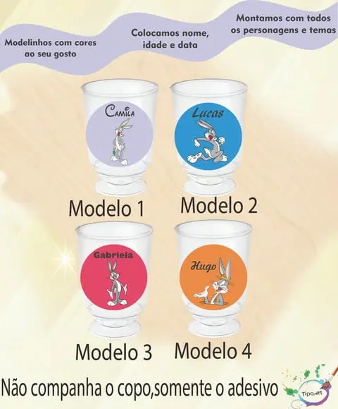 Adesivo 3,5 Cm-pernalonga