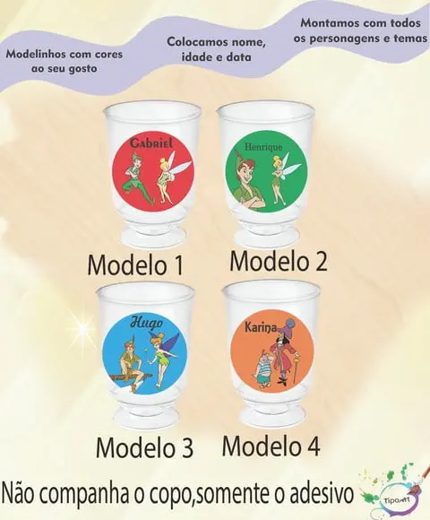 Adesivo 3,5 Cm-peter Pan