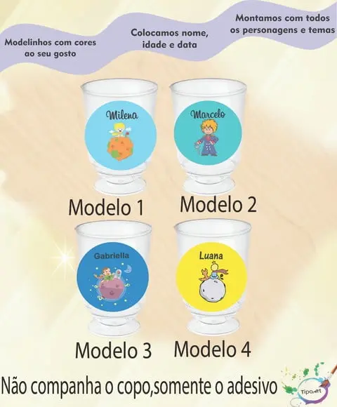 Adesivo 3,5 Cm-pequeno Príncipe