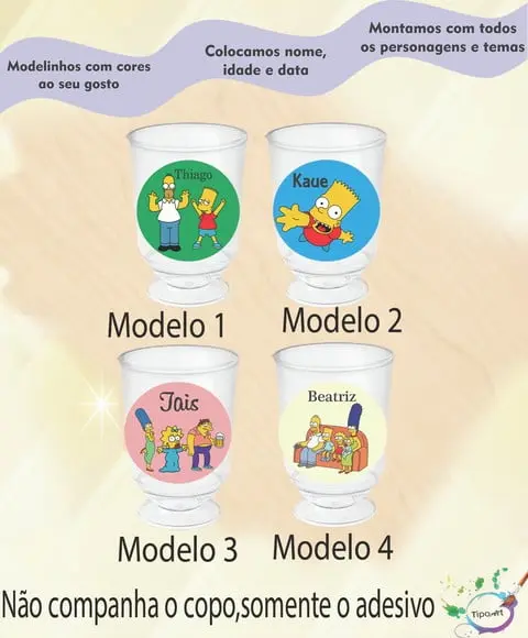 Adesivo 3,5 Cm-simpson