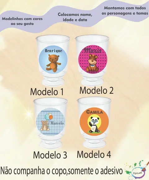 Adesivo 3,5 Cm-ursinho