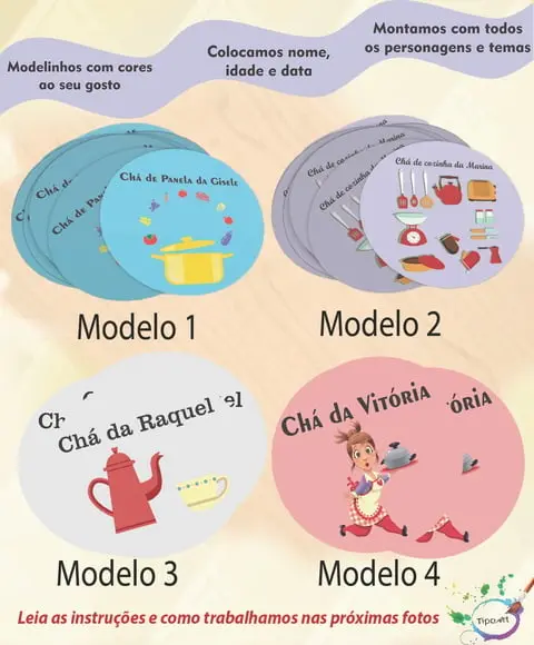 Adesivo 5 cm -chá de Cozinha/panela