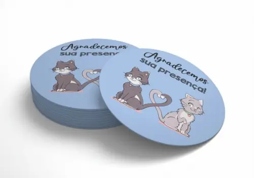 Adesivo 5 Cm- Agradecimento
