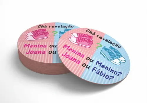 Adesivo 5 Cm- Chá Revelação