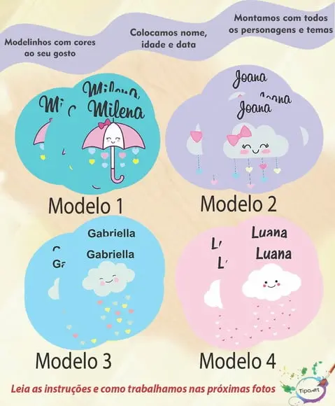 Adesivo 5 Cm- Chuva de Amor