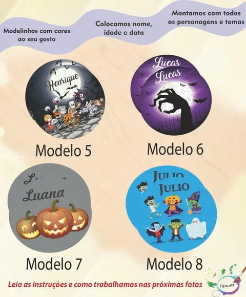Adesivo 5 Cm- Halloween#2