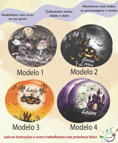 Adesivo 5 Cm- Halloween#1