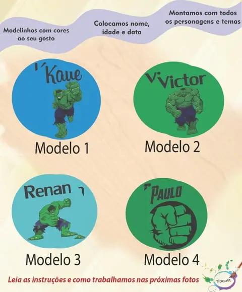 Adesivo 5 Cm- Hulk