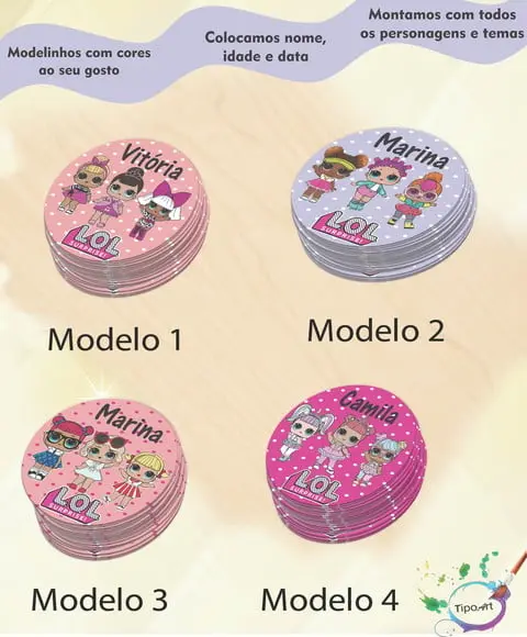 Adesivo 5 Cm- Lol Surprise