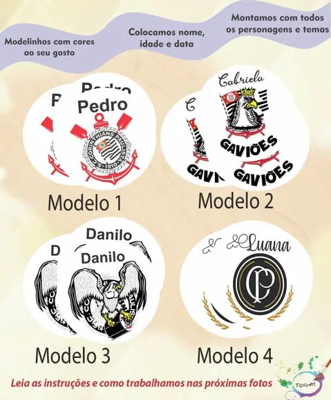 Adesivo 5 Cm- Timão