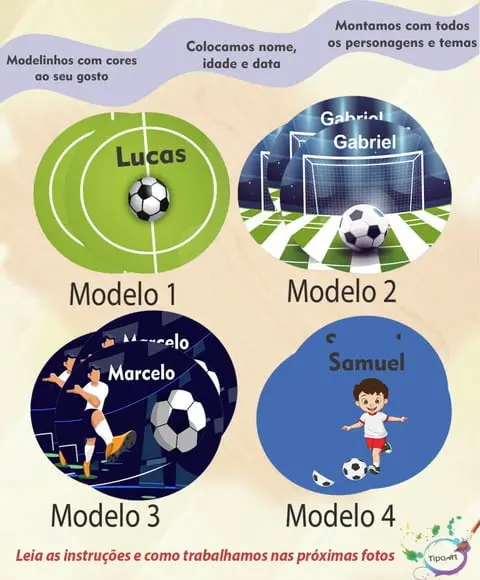 Adesivo 5 Cm-futebol
