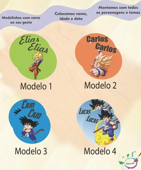 Adesivo 5 Cm-goku