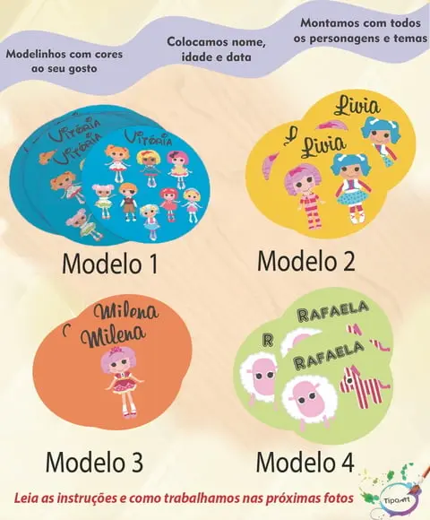 Adesivo 5 Cm-lalaloopsy