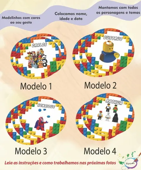 Adesivo 5 Cm-lego