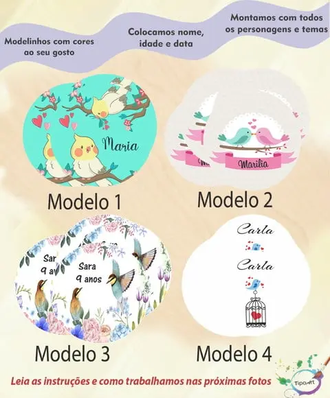 Adesivo 5 Cm-passarinho