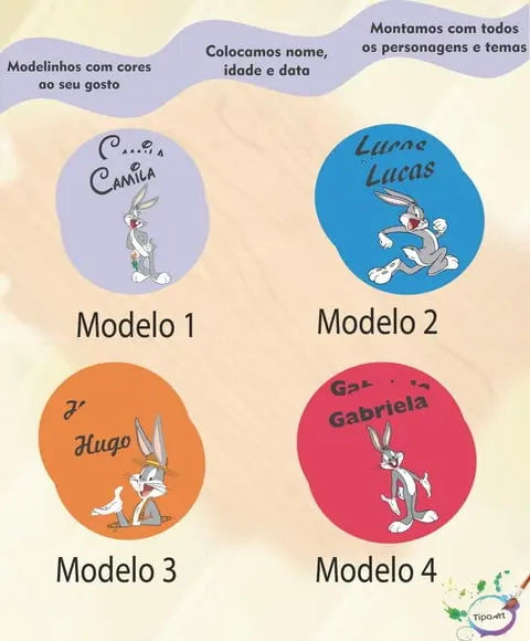 Adesivo 5 Cm-pernalonga