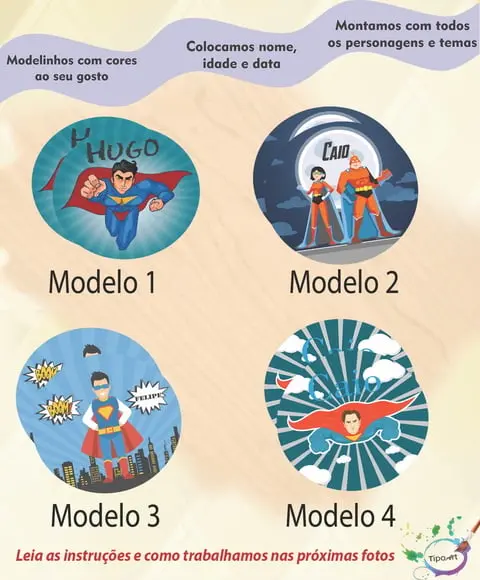 Adesivo 5cm-super Herói